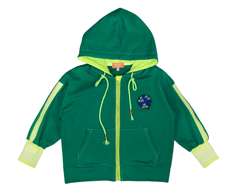 COLOUR PLAY ZIP-UP (GREEN)