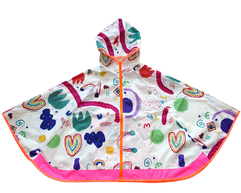 RAINBOW RAINCOAT (NEON PINK)                   SOLD-OUT
