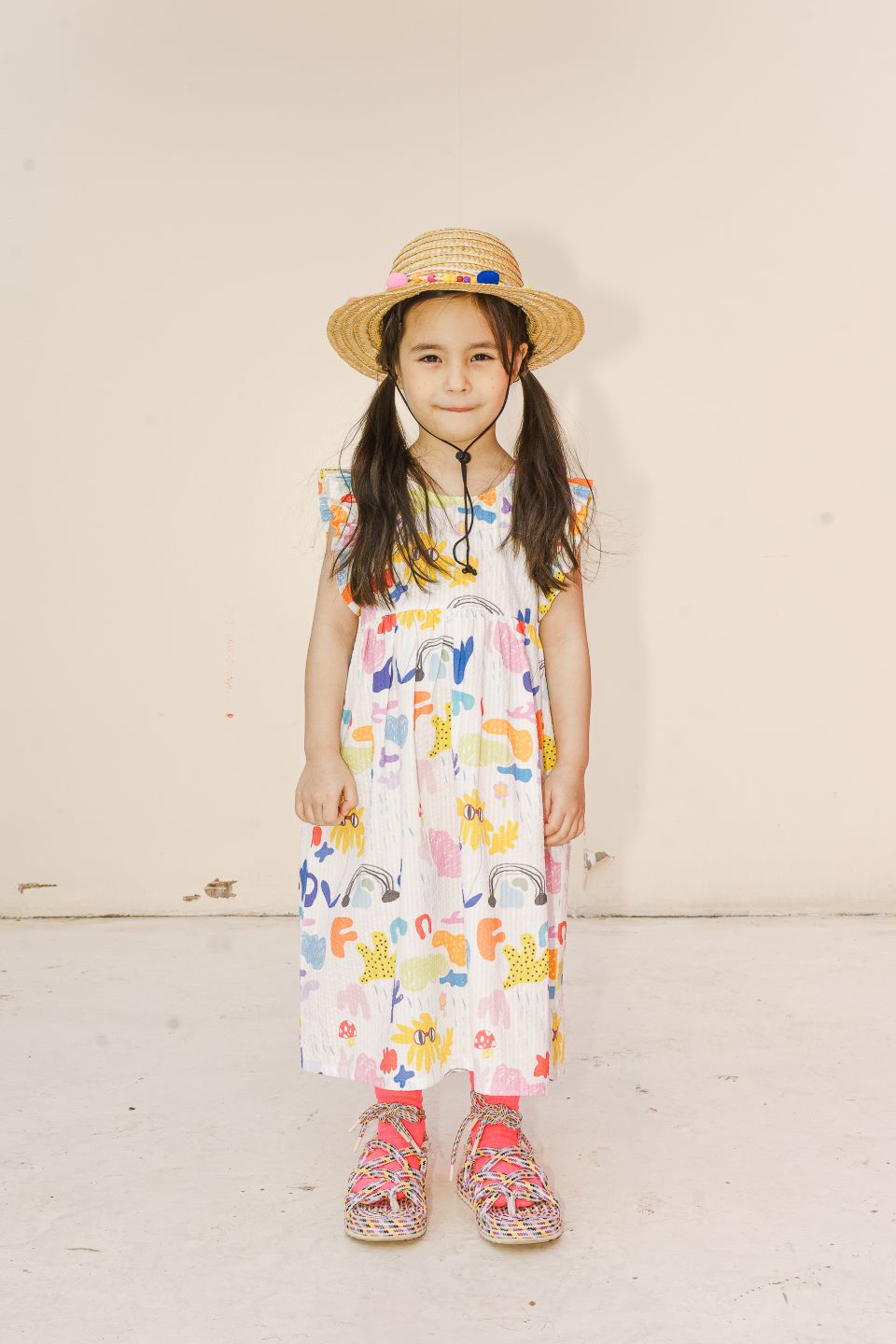 SUNFLOWER DRESS (WHITE)