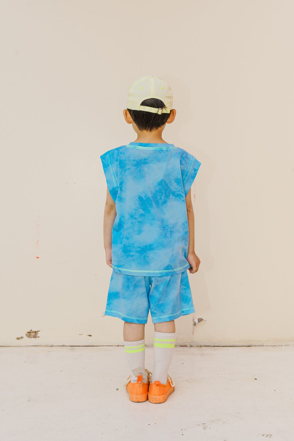 TIE-DYE SHORTS (BLUE)